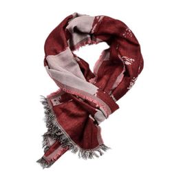 2020 mode winter mannen sjaal katoen linnen print heren sjaals Engeland stijl korte tassel bufanda mannelijke accessoires