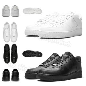 Designer 1 07 Chaussures de course OG Platform Trainers Classics Triple blanc noir Black Low Plate-Forme Mens Femme Sneakers extérieurs