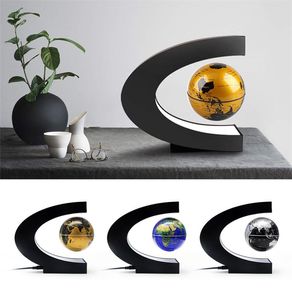 Globo de levitación magnética flotante, lámpara de bola con mapa del mundo, iluminación para oficina, decoración del hogar, lámparas terrestres novedosas