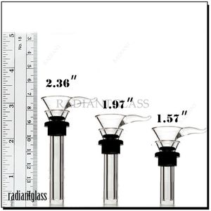 Style d'entonnoir 2021 avec narguilés à tige simple en caoutchouc noir pour bong en verre d'eau toboggans mâles et toboggan à tige femelle