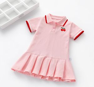 2020 Girls Dress Children Baby Polo Jirt Summer Nouveau chemise Plaid Jupe Small Kids ShortSleeved Tide Girls Fashion Cute Lo3758292