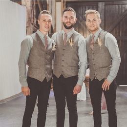 2020 Bruidegomvesten voor bruiloft wollen groomsmen kleding slanke fit heren pak vest prom bruidegom slijtage trouwjurk kleermaker waastcoat land 2962