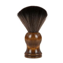 Brosse de rasage pour hommes, Salon de coiffure, appareil de nettoyage de la barbe du visage, outil de rasage, brosse de rasoir avec manche en bois, 2020