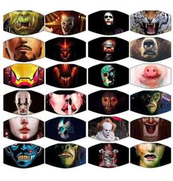 2020 Halloween Face Mask Designer Face Masks Christmas Skull Masque en 3D Masque en 3D Skull peut être lavé et réutilisé 3492062
