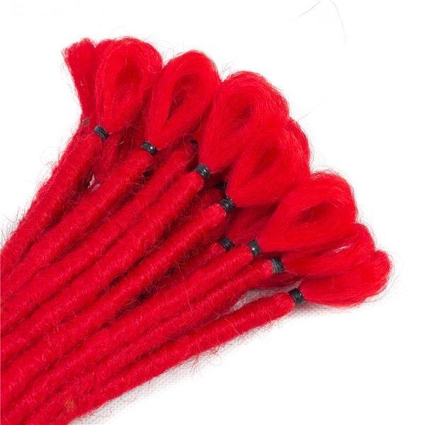 2020 Dreadlocs faits à la main 5 racines un Lot Dreadlocks différentes couleurs pour RopRap Crochet tresses extensions de cheveux synthétiques