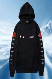 2020 Harajuku Anime sweats à capuche Uchiha Uzumaki Hatake yeux impression pull sweat Hip Hop haut X10215696782