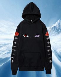 2020 Harajuku sudaderas con capucha de Anime Uchiha Uzumaki Hatake ojos estampado pulóver sudadera ropa informal estilo Hip Hop Tops X10212901331