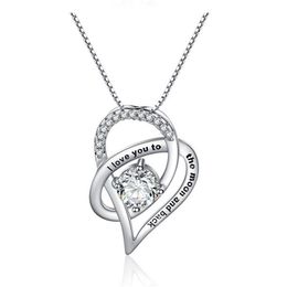 2020 hart hanger luxe sieraden 925 sterling zilveren ronde gesneden wit topaz cz diamant edelstenen vrouwen bruiloft liefde ketting met ketting gift