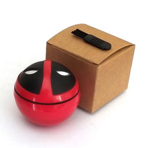 Herb Grinder Accessoires Hand Crank Zinklegering Tabak 55mm 4 Lagen Sigaretten Roken Spice Crusher met Handvat Sharpstone