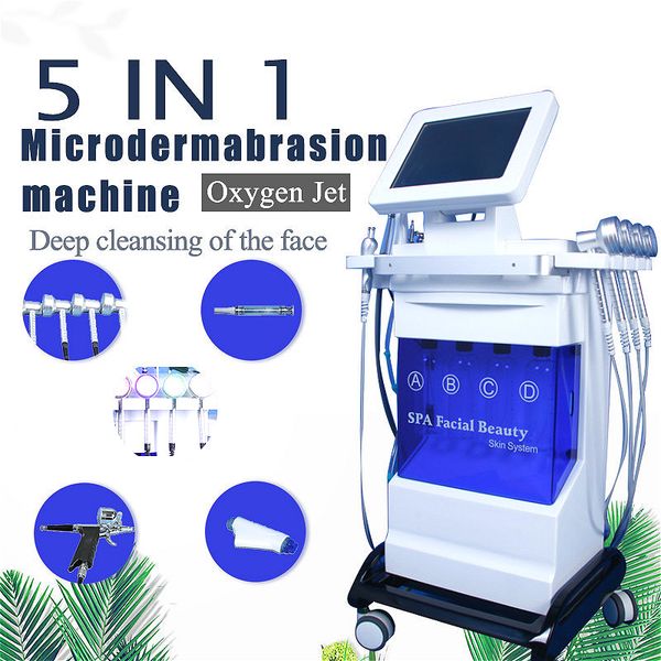 Soins des pieds 2022 Haute qualité 5 en 1 Hydra Dermabrasion Nettoyage en profondeur RF Bio Lifting Peau du visage Spa Machine faciale Hydro Microdermabrasion avec