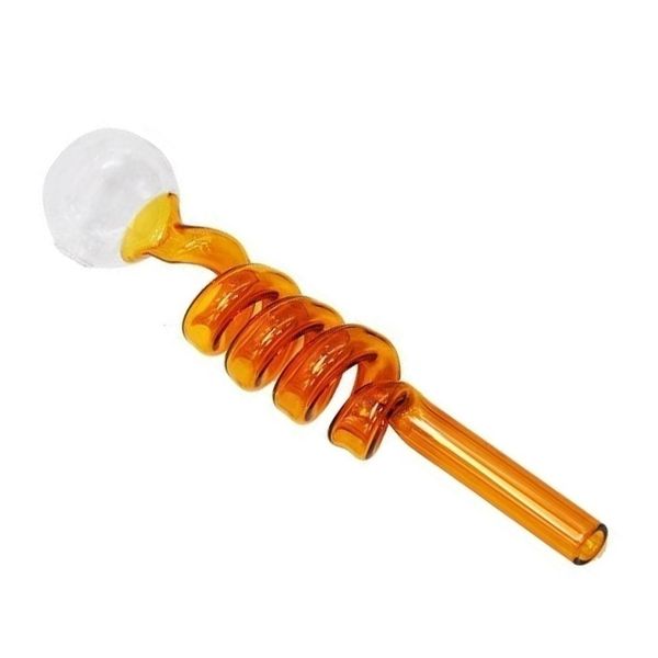 2020 Venta caliente colorido Pyrex Glass Oil Burner Pipes Mini Small Handpipe Oil Nail Pipe Accesorios para fumar DHL Envío gratis