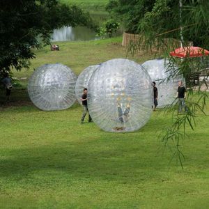 2021 Nieuwe opblaasbare zorb bal voor buitenspel 2.5m menselijke maat hamster bal roller body zorb pvc gras bal fabriek Prijs