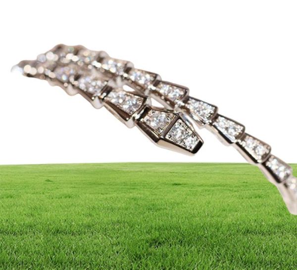 2020 Vente chaude Bracelet de forme de qualité luxueuse avec diamant scintillant en platine et en or rose plaque de fête bijoux bijoux PS34239066441