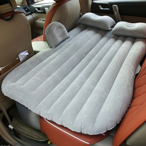 2020 Hot Sale Outdoor Flocking Camping Travel Bed Inflatable Mattress Air Seat Sofa Bed With 2 Pillows For Car SUV