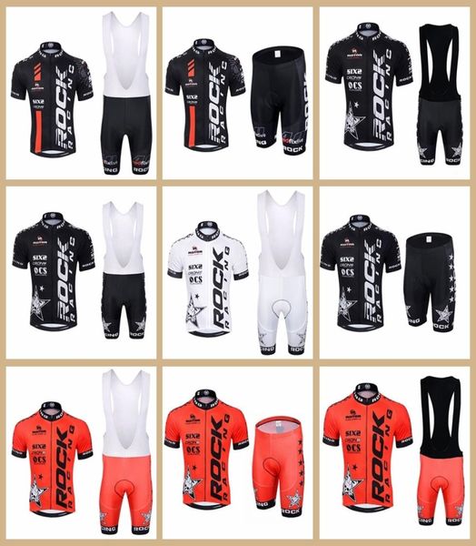 2020 Vente chaude Racing Team Cycling Jersey Bib Shorts Set Vott Véciol Vêtements de vélo respirant Men de vélo court Maillot Culotte Y0418337955