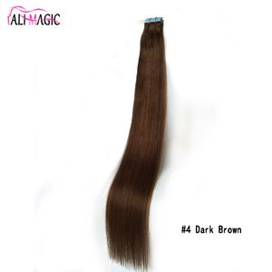 Cinta de trama de piel Invisible de alta calidad en extensión de cabello 100% cabello humano Remy doble dibujado directo de fábrica de 12 a 24 pulgadas