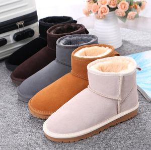 2022 Heet Verkoop Winter Klassieke Korte Mini 58541 Snowboots Vrouwen Populaire Lederen Laarzen Mode Vrouwen Snowboots