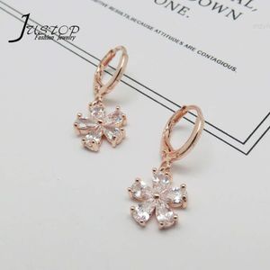 2020 Boucles d'oreilles en diamant en or rose la plus chaude Pendentif pour femmes