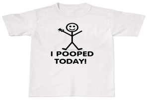2020 Ik heb vandaag gepoept poep poep grap grof toilet humor heren dames katoen t -shirt t shi9425810