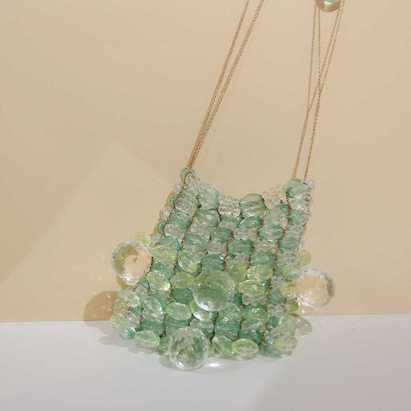 2020 Japon et Corée du Sud mode sac de téléphone portable frais sac de chaîne de verre cristal sac de messager à bandoulière unique Mini sac 230608