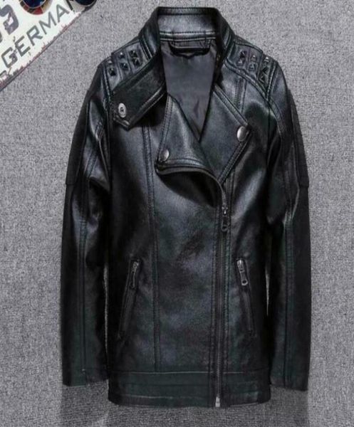 2020 enfants garçons filles motard moto Rivet veste en cuir école Trench manteau veste233x4710603