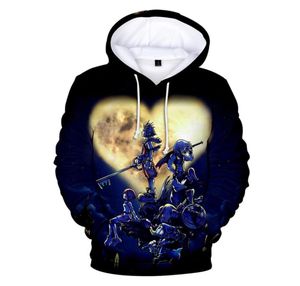 2020 Kingdom Hearts Hombres sudadera con capucha blanca blanca del reino Hoddies Felpe Uomo talla grande Tie Dying Dyeing College Sweins 4x1952798