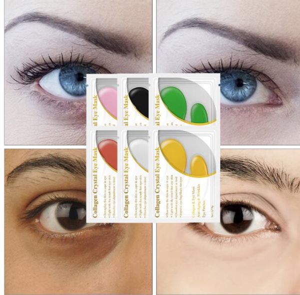 2020 LANBENA 24K Or Masque Pour Les Yeux Collagène Patchs Pour Les Yeux Anti Cernes Poches Sac Pour Les Yeux Hydratant Soins De La Peau