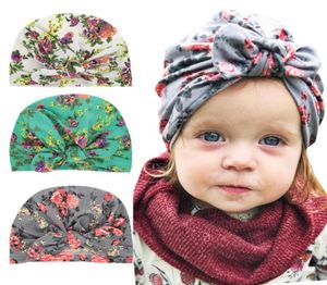 2020 dernier coton floral bébé Turban chapeau enfants bandeaux doux nouveau-né oreille bonnets casquette bandeau enfant en bas âge cheveux accessoires 6933641