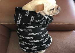 2020 Lettre Cotton Pet Clothes Fashion Full Print Dog Dogs Hoodies en peluche en Teddy Small Dog Pet Pull S8938962