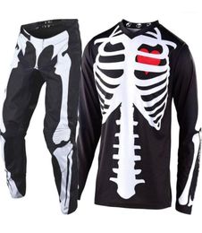 2020 LIMITED EDITION SKULLY ATV Crossmotorshirt en broek Motocrossuitrusting MX Moto Kits Supercross Enduro Jersey Set Handschoenen M11726085