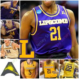 Personalizado 2020 Lipscomb Bisons Basketball Jersey NCAA College Garrison Mathews Ahsan Asadullah KJ Johnson Michael Buckland Fleming Greg Jones