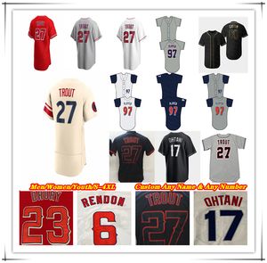 Aangepaste honkbalshirts Matt ThaissReggie Jackson Mickey Moniak Andrew Velazquez Chad Wallach Jared Walsh Logan O'Hoppe Tim Salmon David Eckstein ANGELS Anderson