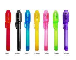 2020 Luminoso Light Pen Big Head Magic Purple 2 en 1 UV Black Light Combo Combo Combo Invisible Ink Pen Learning Education Toys para CH8308925