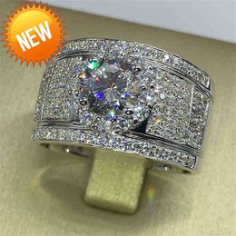 Luxury masculino sona diamante anillo 925 joya de plata esterlina compromiso anillos de boda anillos para hombres accesorio de fiesta moissanite