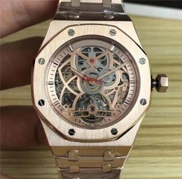 2020 Luxe mechanisch skelet horloge goud zilver roestvrijstalen heren ontwerper horloge zelfwind beweging polshorloges orologio di l2296719