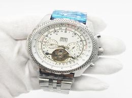 2020 Luxury Mens Watch 1884 Chronomètre Tourbillion Mouvement mécanique automatique Mouvement en acier inoxydable Mentiers Wristwatch6618464