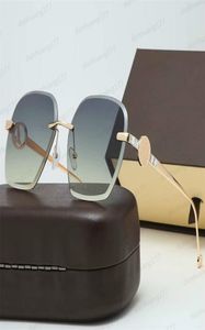 2020 lunettes de soleil ovales de luxe femmes marque concepteur lunettes de soleil sans monture pour femme teinte mode Rosie lunettes LX190183940226