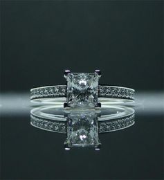 2020 Luxe Princess Cut 06ct Lab Diamond Ring Echt 925 Sterling Zilver Engagement Wedding Band Ringen Voor Vrouwen Bruids Sieraden3984220