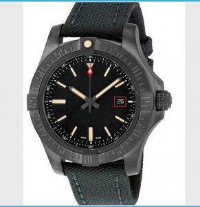 2020 luxe titanium polshorloges wijzerplaat zwart V1731110-BD74GCVT 44mm automatische riem nylon horloge mode heren mechanische nieuwe versie wmbqx