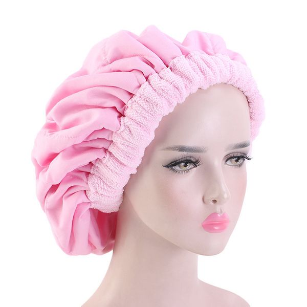 2020 Magic Microfiber Hair Caps à séchage rapide Turban Head Wrap Serviettes Bonnet Conditionnement Heat Cap Hair Styling Steaming Haircare Thera