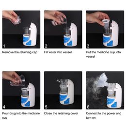 2020 Medische apparatuur Fabrikant Ultrasone Draagbare Inhalator Mesh Nevelizer Vernevelaar Machine Astma Inhaler voor thuisgebruik