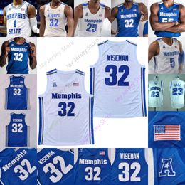 Memphis Tigers basketbalshirt NCAA College Martin Hardaway Lester Quinones Nolley II Dandridge Earl Timberlake Lawson Emoni Bates Jalen Duren Josh Minott