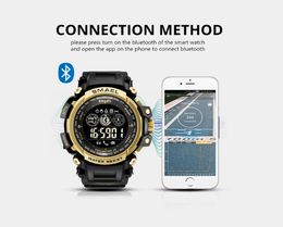 2020 HOMMES MENSURES DIGITALES DIGNALES Affichage LED Smael Watch pour l'horloge numérique masculine Men Sport Watches Big Dial 8018 WTAerproof Men Watch3547873