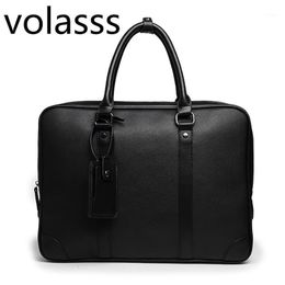 2020 Mannen Messenger Computer Bag Man 14-inch Lederen Laptop Aktentas Handtas Enkele Bolso Tassen Bandolera Hombre Sac Homme Dames1