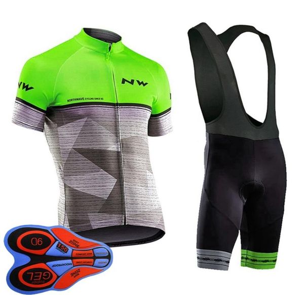 2020 Hombres Nw Equipo Transpirable Ciclismo Jersey Conjunto Mtb Ropa de bicicleta Maillot Ropa Ciclismo Hombre Manga corta Trajes de bicicleta de carretera Y08836216