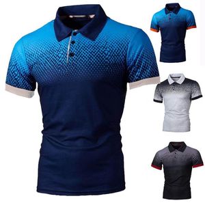 Heren Polos 2021 Mannen Shirt Korte Mouw Tee Ademend Camisa Masculina Hombre Golftennis Blouse Plus Size 5XL