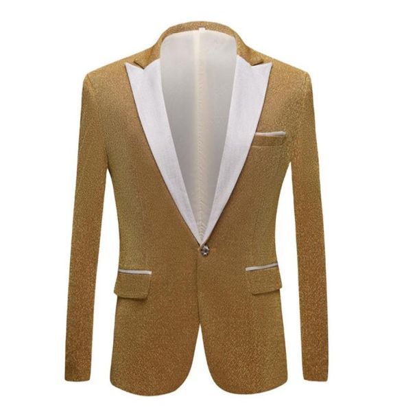 2020 Men039s Suites de moda brillantes Purple Oro Rojo Red Black Plate Gris Groom Groom Groom Blazers Blazers Blazer SL8581606