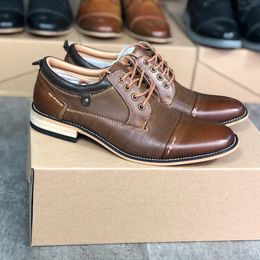 2020 heren kalfskleding jurk schoenen designer schoenen vintage mode stijl brogues schoen zachte bruiloft Patry schoenen met doos topkwaliteit US7-13