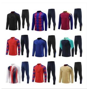 24 25 klassieke stijl Barcea voetbal Tracksuit Barcea Set Adult Boys Training Suit 22/23 Men en Kids Tracksuits Ansu Fati Pedri Lewandowski Camisetas de