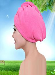 2020 Microfibre Capes de cheveux de douche sèche Microfibre Magie Magie Super absorbant Dry Hair Toule Séchage du chapeau enveloppe turban Spa Caps de bain3945129
